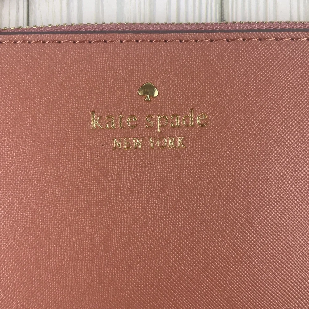 Kate Spade Clutch/Wristlet Light Pink W/tan‎ Lining NEW